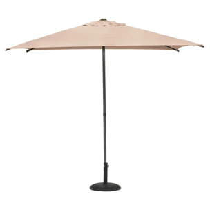 Parasol droit carré "Soya" blé 2,5x2,5m