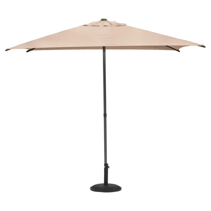 Parasol droit carré "Soya" blé 2,5x2,5m