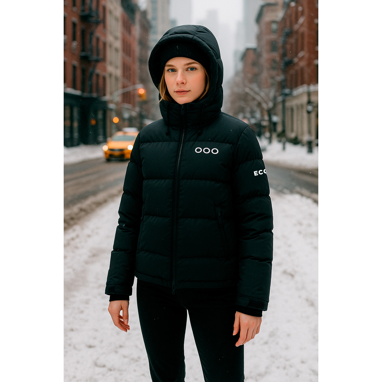 Abrigo ECOThermo Insulated Jacket de la marca ECOON en color Negro