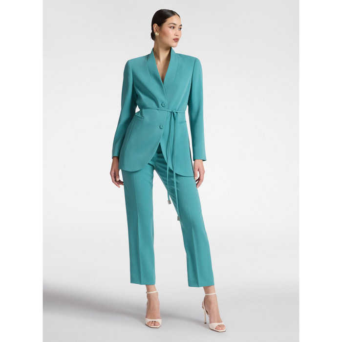 Elena Mirò - Pantaloni in cady - Verde chiaro