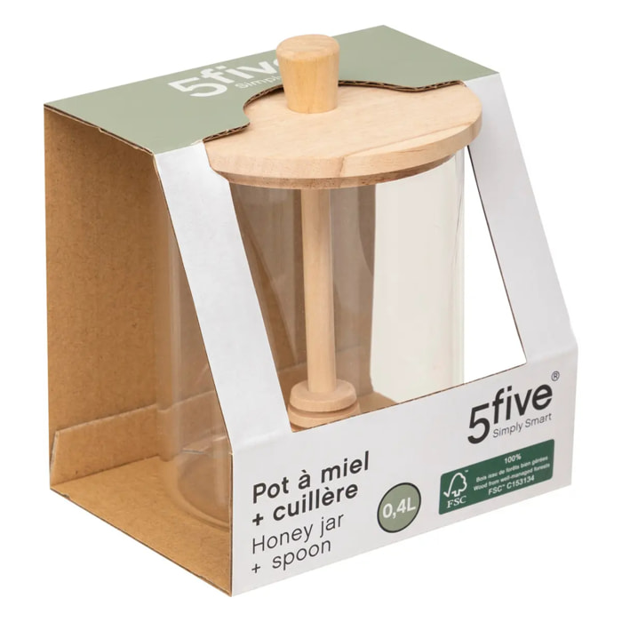 Pot à miel "Hermet" en verre 0,4L