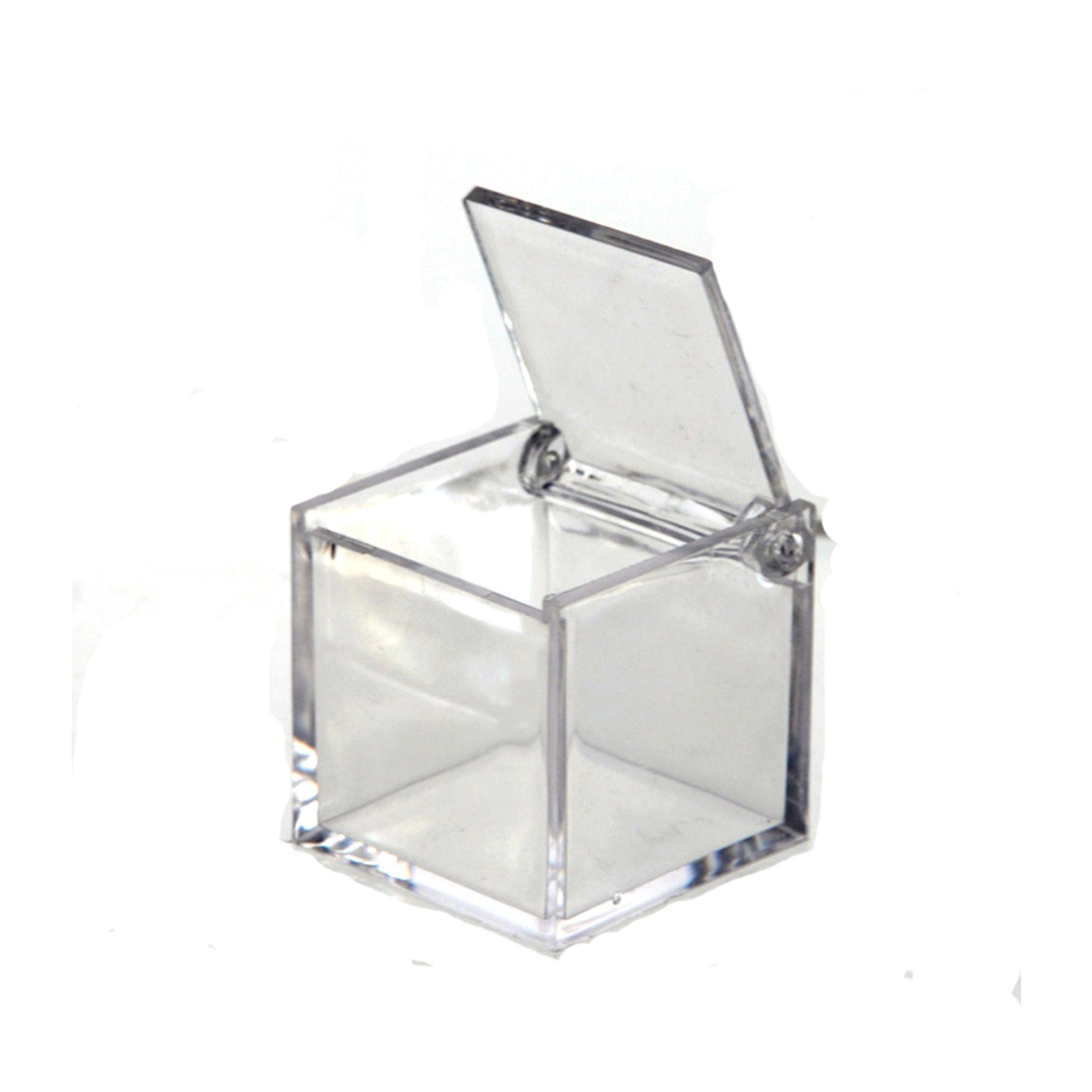 Cubo Trasparente. Altezza 6 Cm - Pezzi 24 - 6X6X6cm - Colore: Incolore - Bianchi Dino - Scatole Sacchi E Shopper