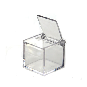 Cubo Trasparente. Altezza 6 Cm - Pezzi 24 - 6X6X6cm - Colore: Incolore - Bianchi Dino - Scatole Sacchi E Shopper