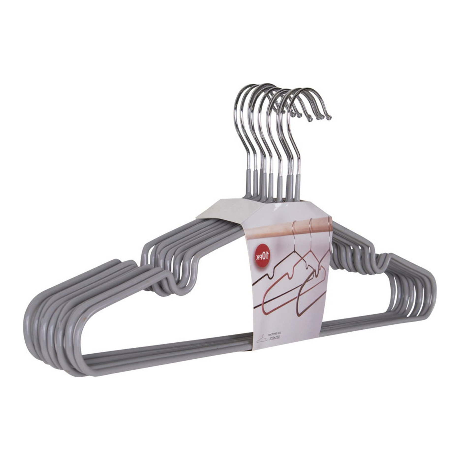 Set 10 grucce Massa in metallo verniciato grigio