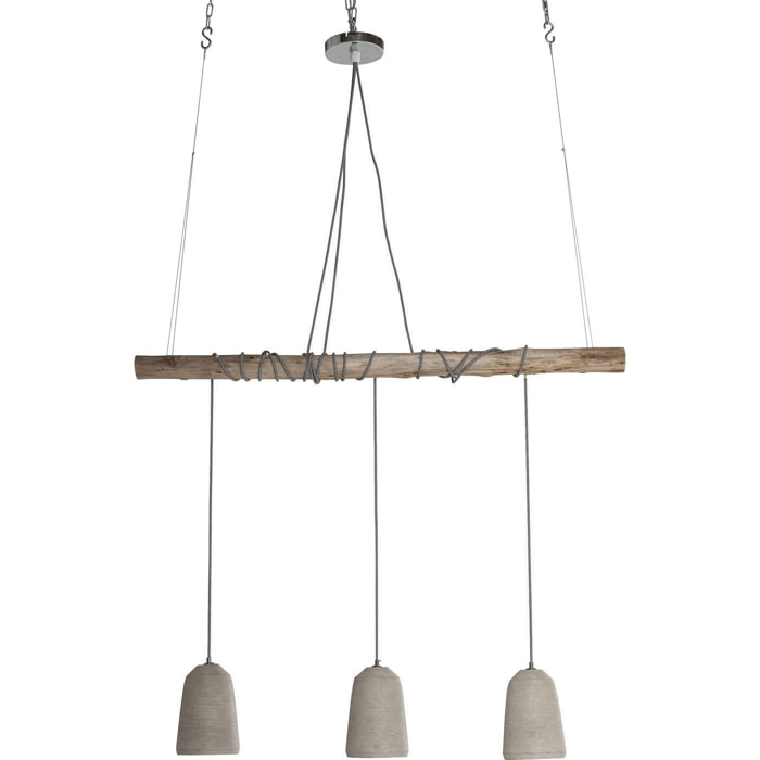 Suspension Dining Concrete 3 grise Kare Design