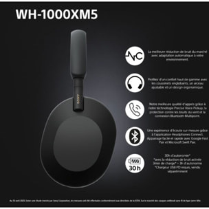 Casque SONY WH-1000XM5 Noir