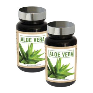 NUTRI EXPERT - Aloe Vera - Favorise le Confort Digestif 100% Extrait de Suc d'Aloe Vera - Soutient la Santé Gastro-intestinale - Sans Gluten ni Allergène - Vegan - Actif breveté - Lot de 2 produits
