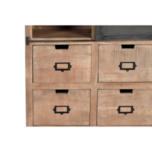 Estantería - Madera de Mango y Metal - 180x90x40cm