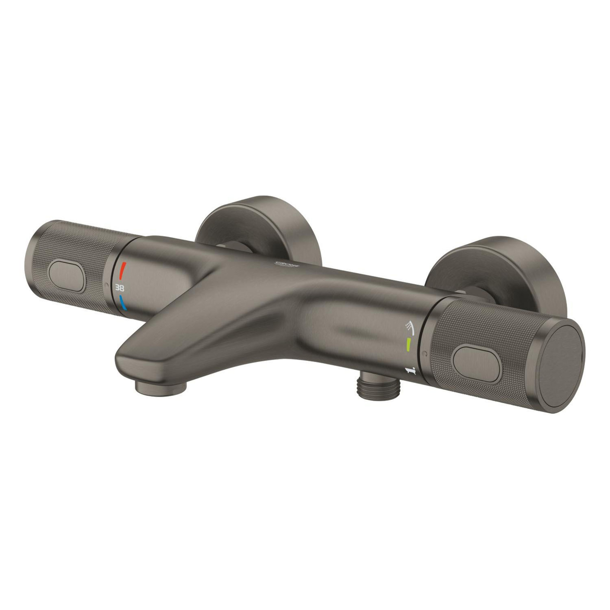 Mitigeur thermostatique Bain Douche 1/2 - Hard Graphite brossé