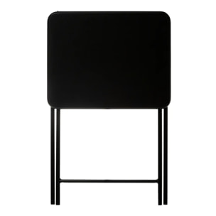 Table pliante 1 place Noir