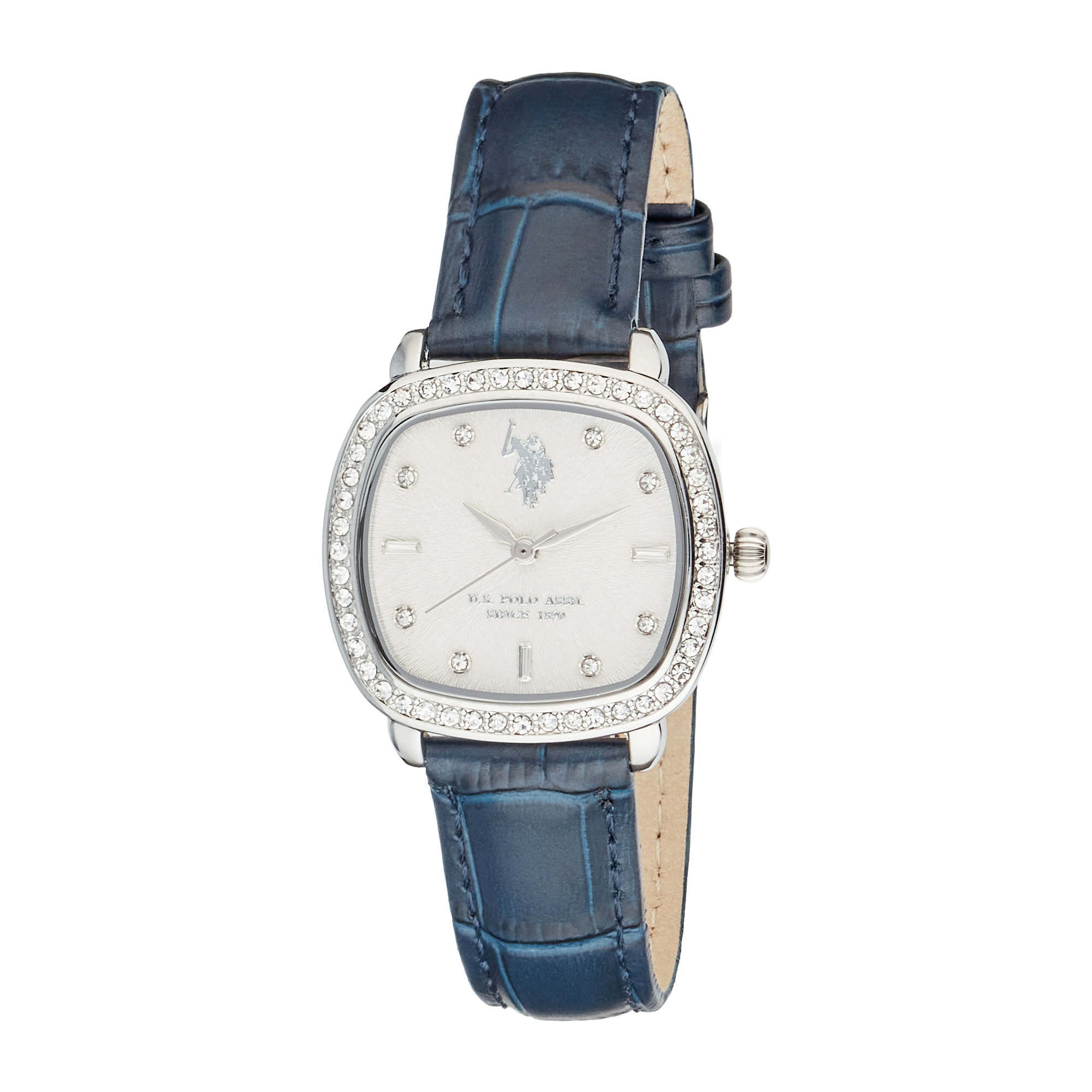 Orologio U.S. Polo Assn. in pelle blu