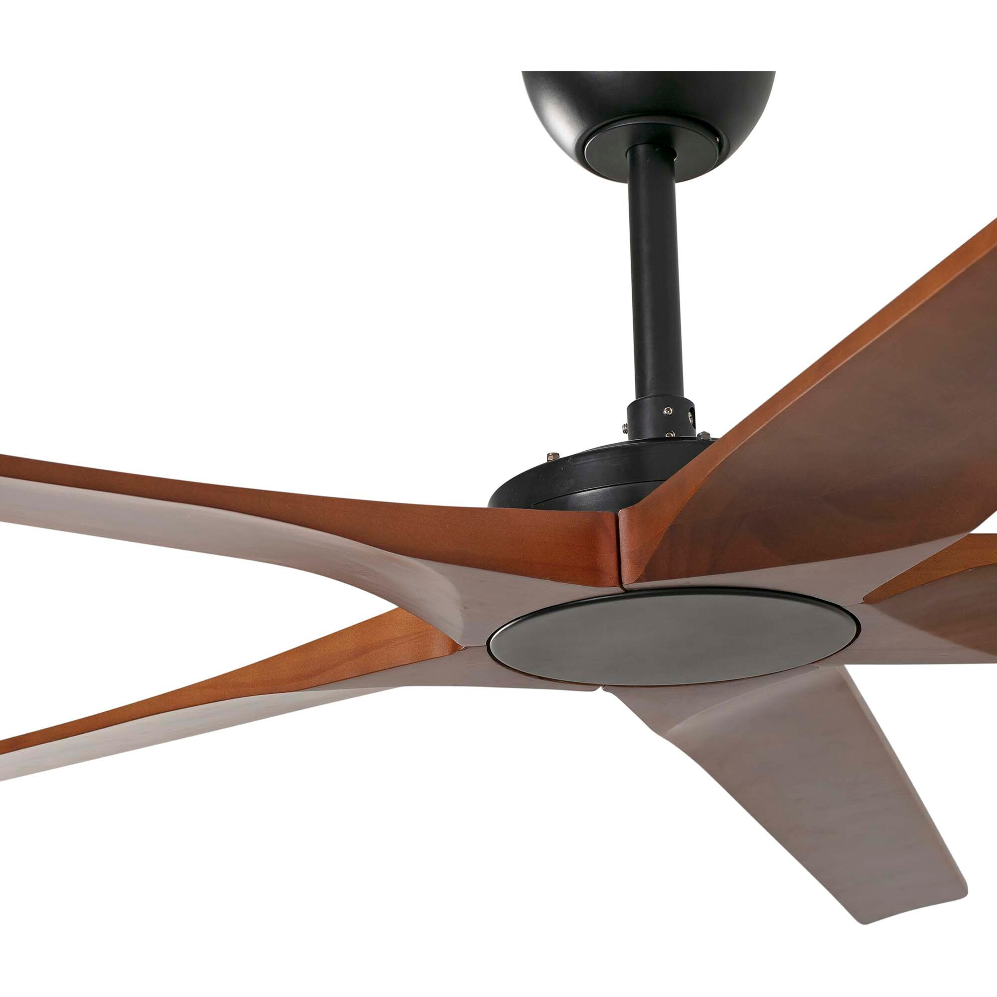 BIGWOOD 20 XL Ventilateur de plafond noir/noyer