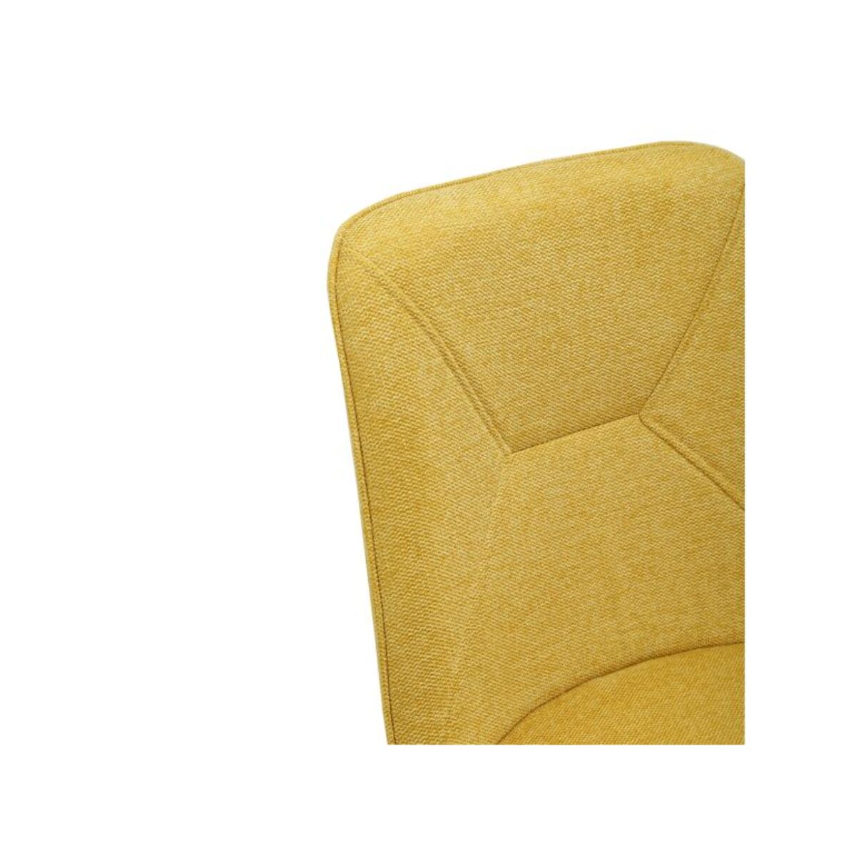 Chaise en tissu avec pieds fins en métal - PERRINE