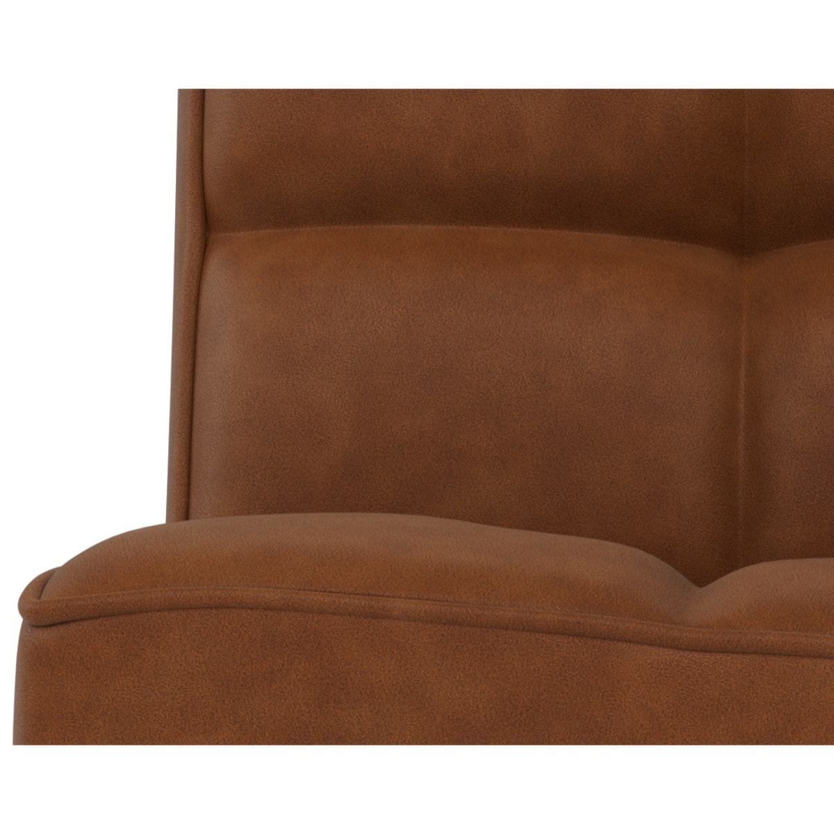 Alya - module d'angle en simili - Cognac