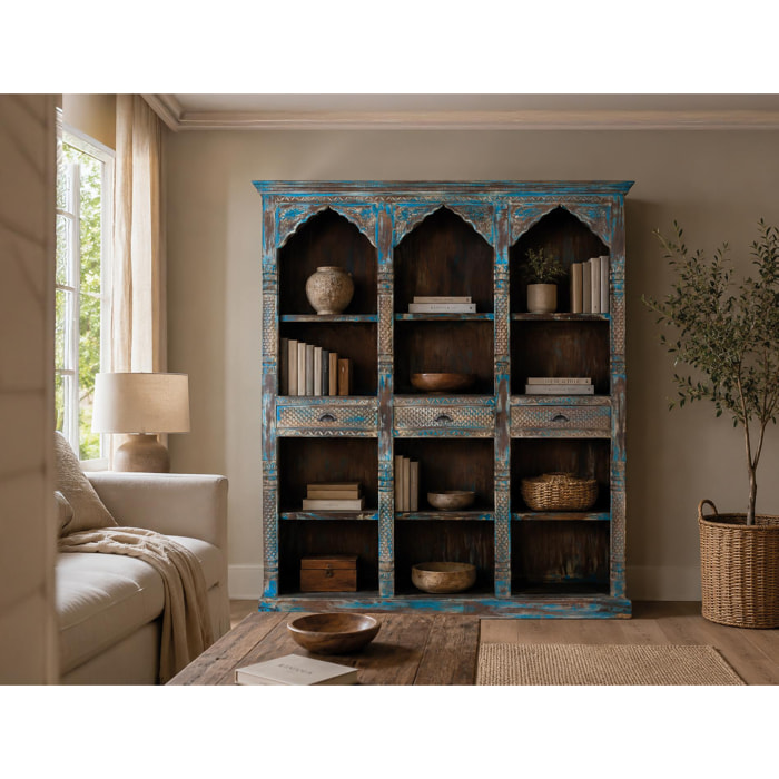 Librería de Madera de Mango 170 Cm Estilo Étnico Contemporáneo