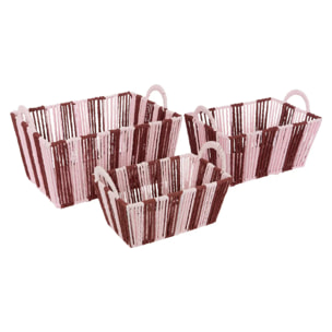 Cagettes Cherie rouge grenat 37x18cm