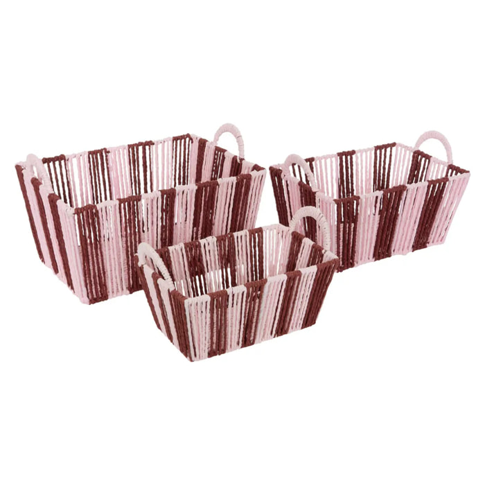 Cagettes Cherie rouge grenat 37x18cm
