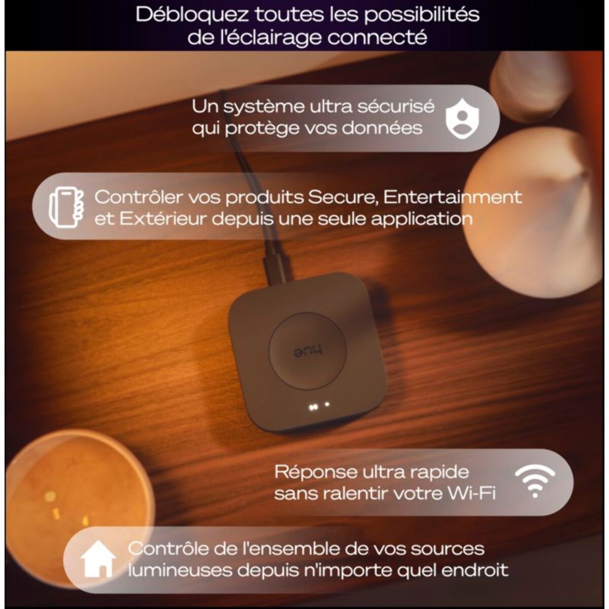Boîtier de synchronisation PHILIPS HUE Bridge Pro