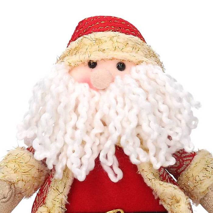 Babbo natale in tessuto rosso cm27x10h43