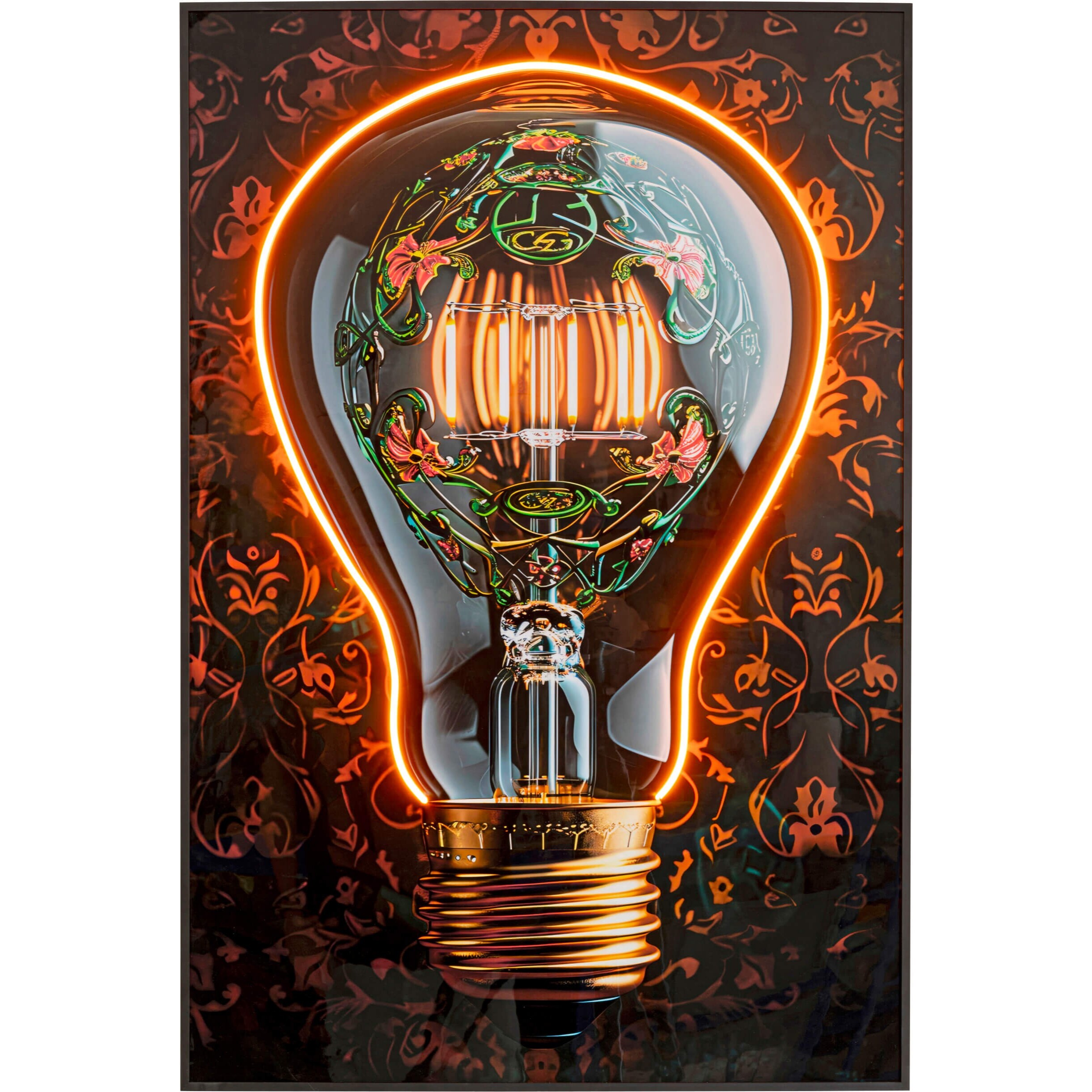 Tableau LED ampoule 80x120cm Kare Design