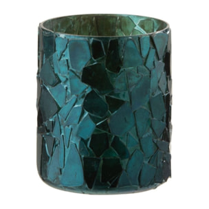 J-Line photophore Paillettes - verre - bleu - 3 pcs