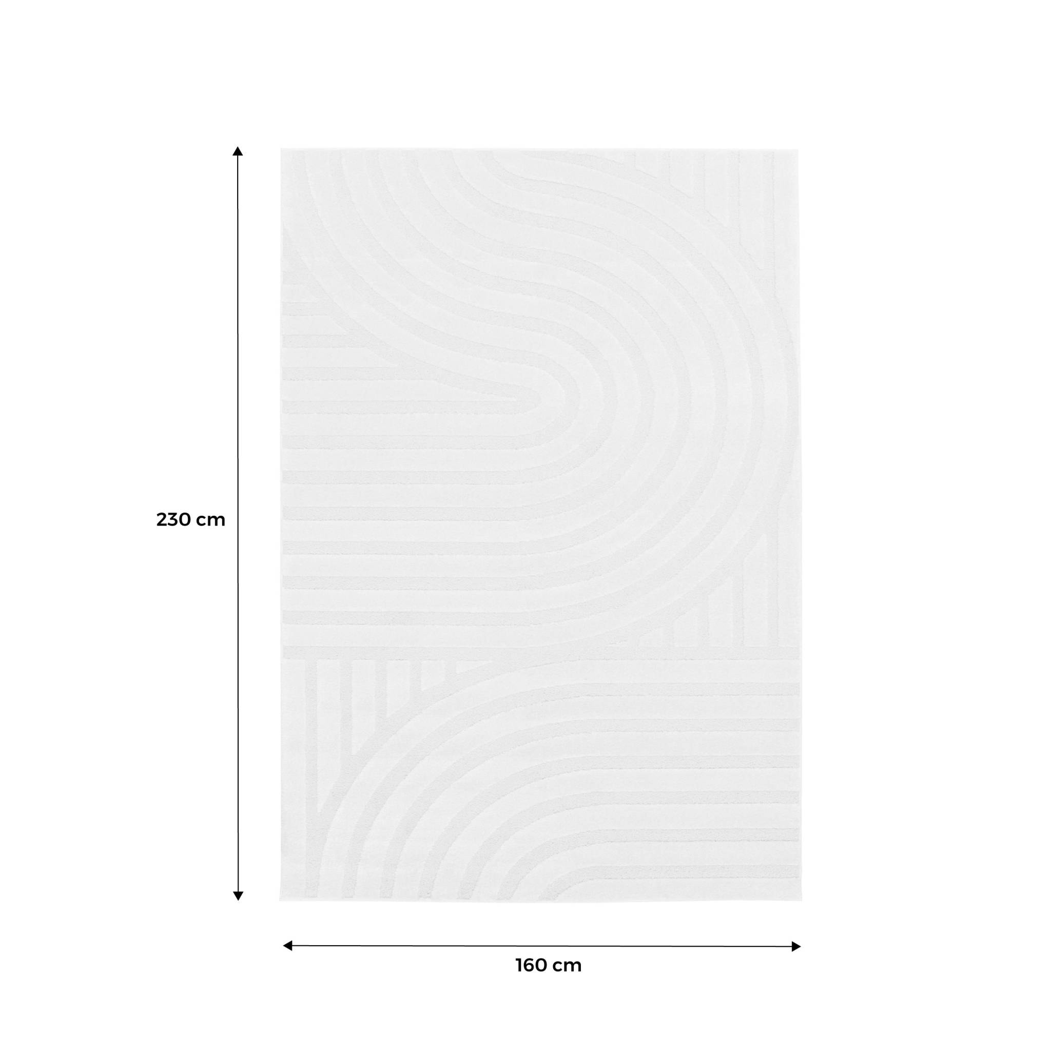 Tapis intérieur motifs arches crème BLAKE