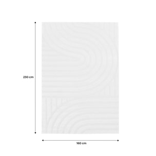 Tapis intérieur motifs arches crème BLAKE