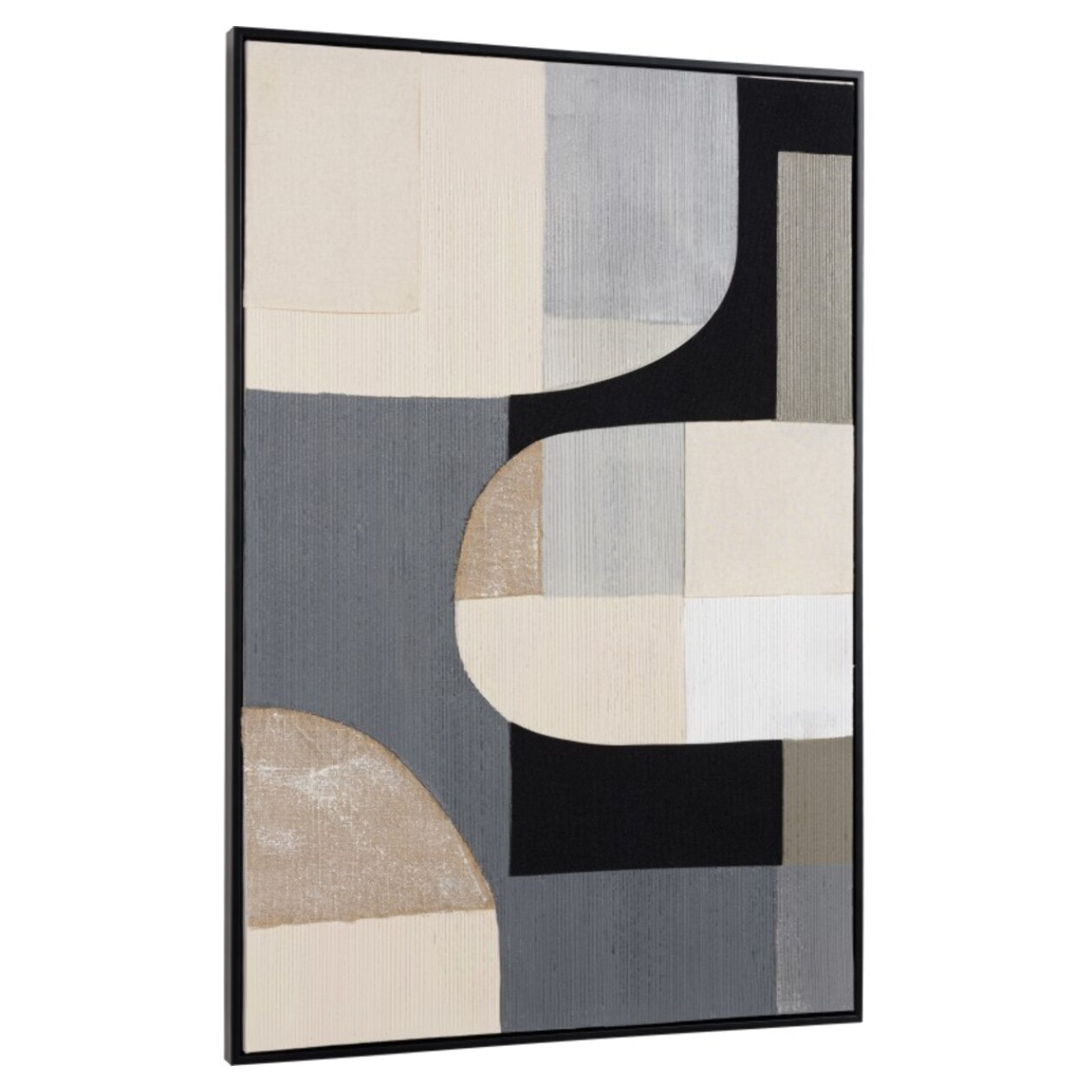 HOMER - Décoration murale 83x123cm formes abstraites n°2, cadre noir