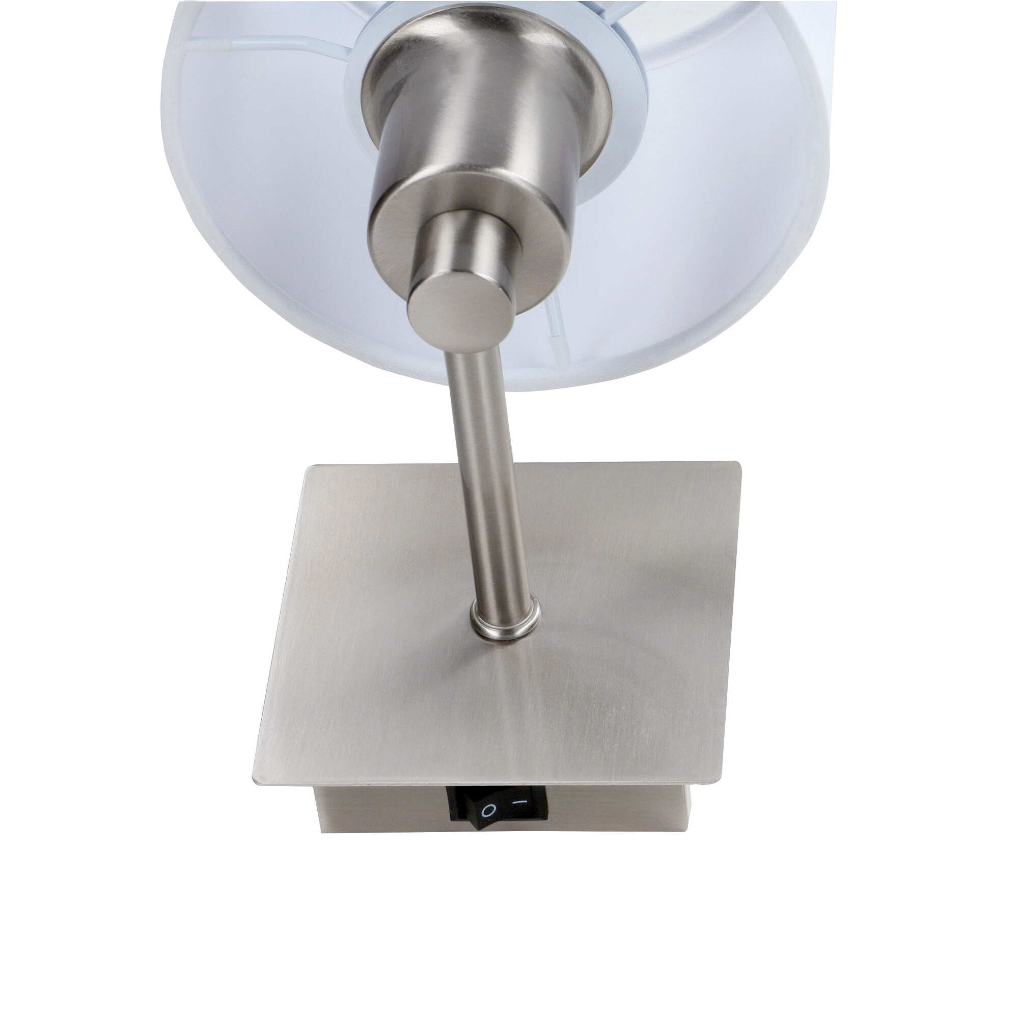Forlight LYON (2 unidades) - Aplique de pared LED Níquel satinado con pantalla para tambor