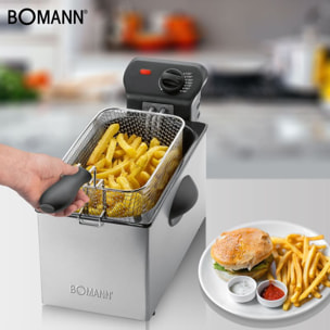 Friteuse en acier inoxydable 3L Bomann FR 2264 CB