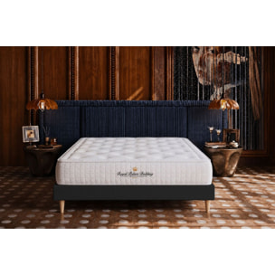 Ensemble matelas à mémoire de forme maxi épaisseur Buckingham + Sommier Tapissier multi-lattes cm d'épaisseur - Matelas à Mémoire de forme de 30cm d'épaisseur