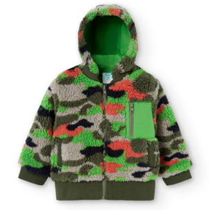 Chaqueta borreguito camuflaje de bebé