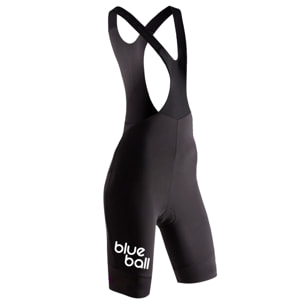 Culotte corto de ciclismo para mujer BLUEBALL Climber - Negro