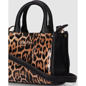 Bolso - Leopardo - Medida: 18 cm x 15 cm x 7 cm