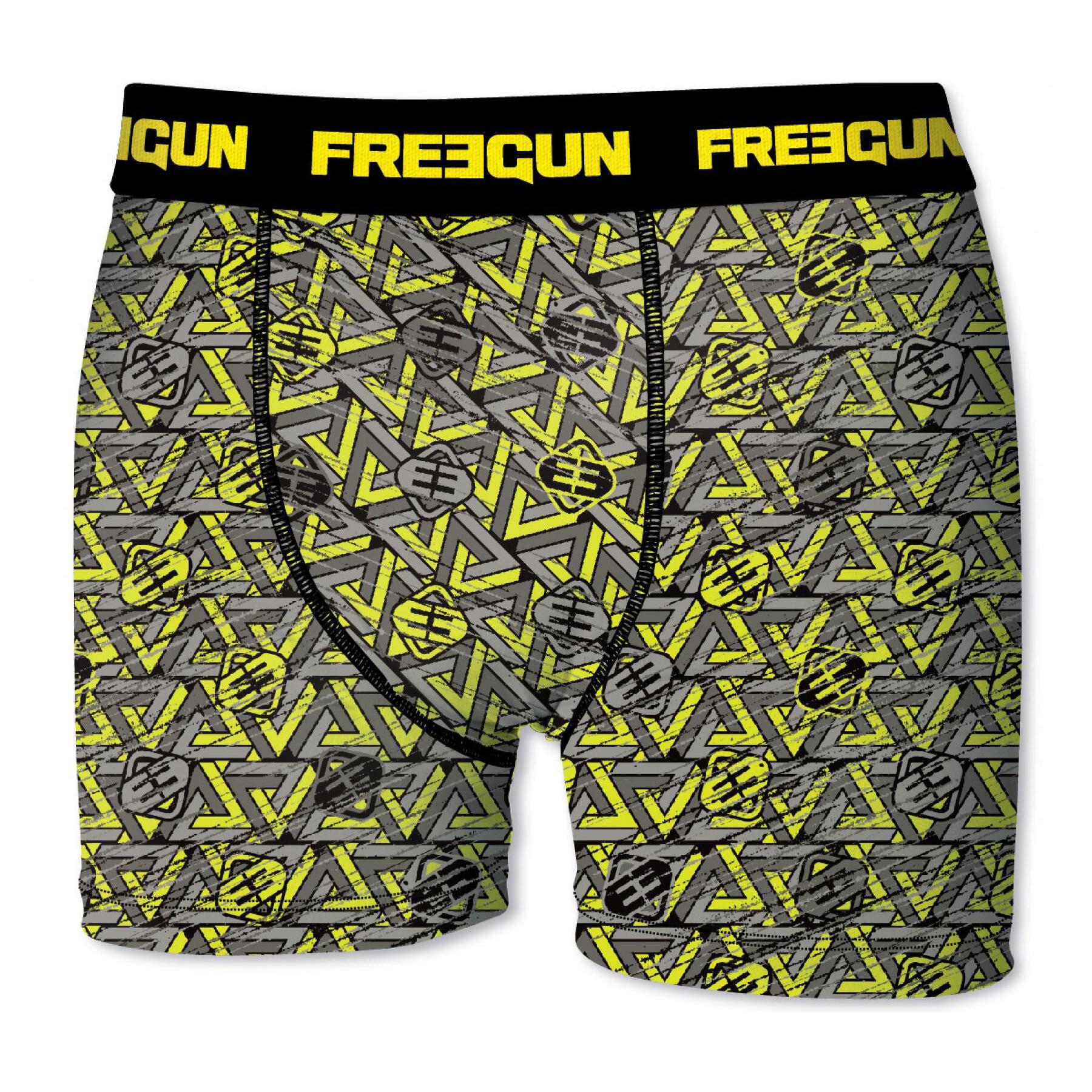 Calzoncillo boxer freegun color amarillo para niño