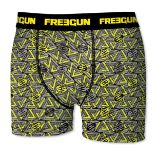 Calzoncillo boxer freegun color amarillo para niño