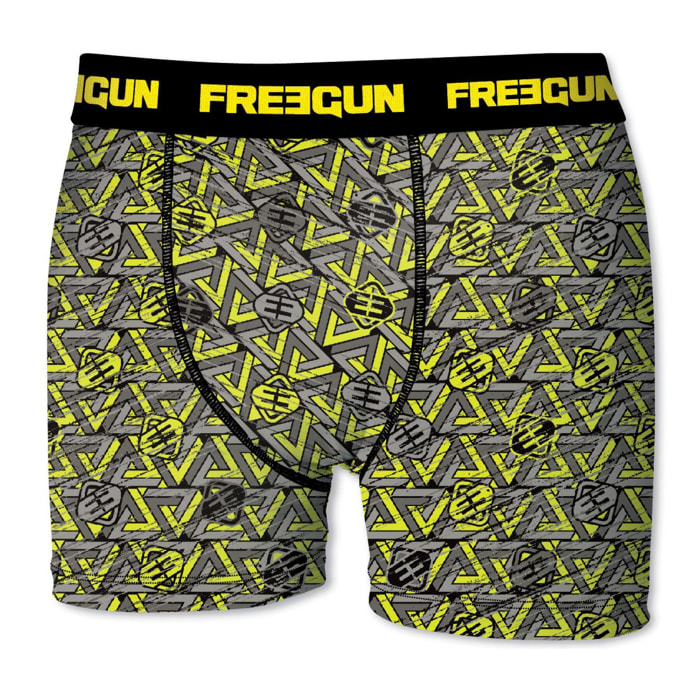 Calzoncillo boxer freegun color amarillo para niño