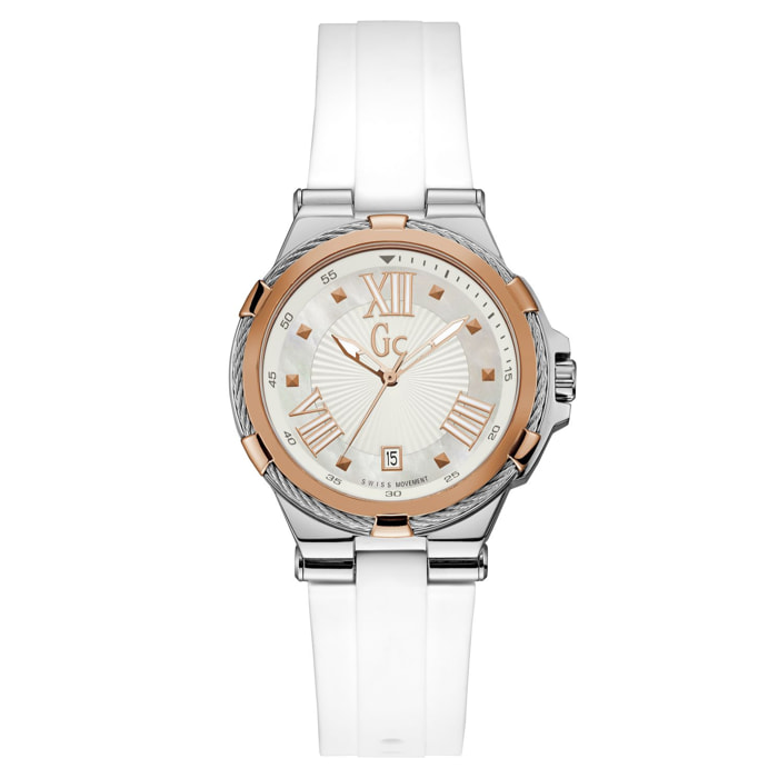 Reloj Gc Y34002L1 Mujer Analogico Cuarzo con Correa de Silicona