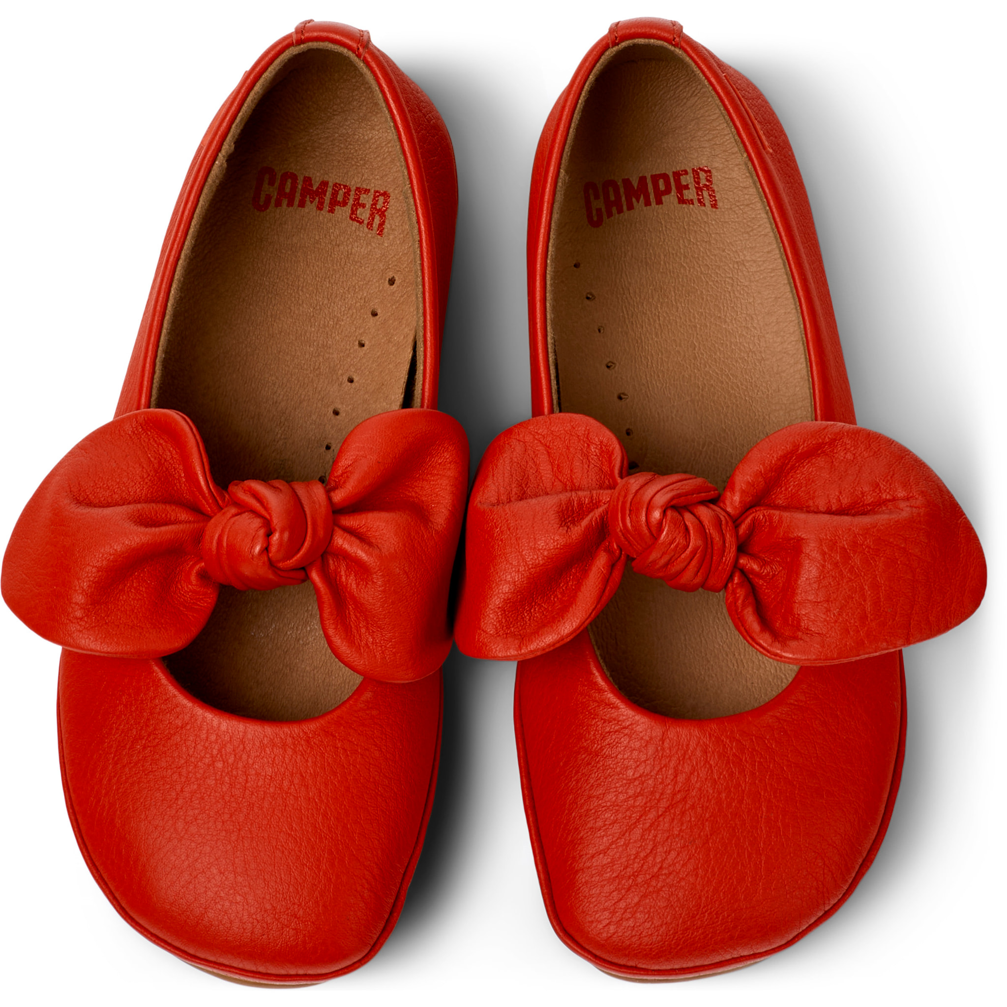 Ballerini - CAMPER Right - Rosso - Pelle liscia