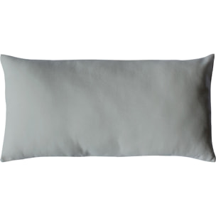 Coussin non déhoussable en coton uni - Gris clair