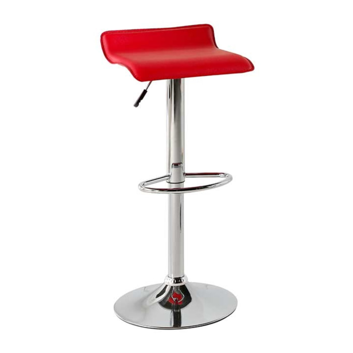 Set de 2 taburetes elevables – Polipiel y metal cromado