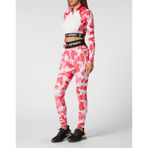 PLEIN SPORT Sport Leggings CAMOUFLAGE