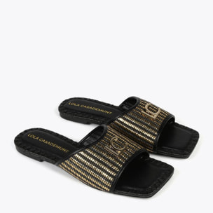 Sandali bassi metallizzati