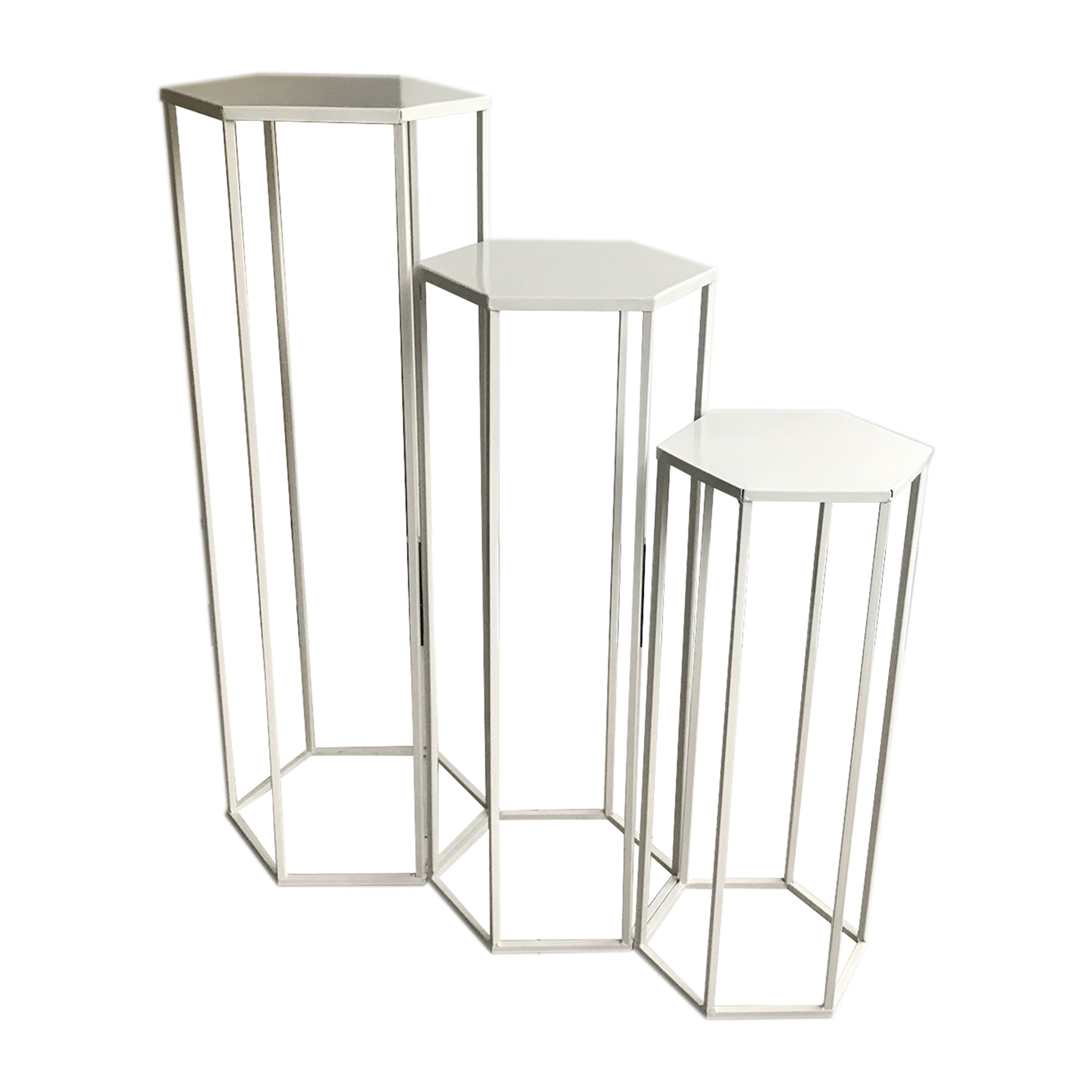 Sellette Gigogne Metal Blanc X3