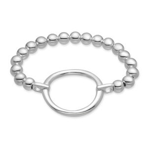 Pulsera acabada en rodio