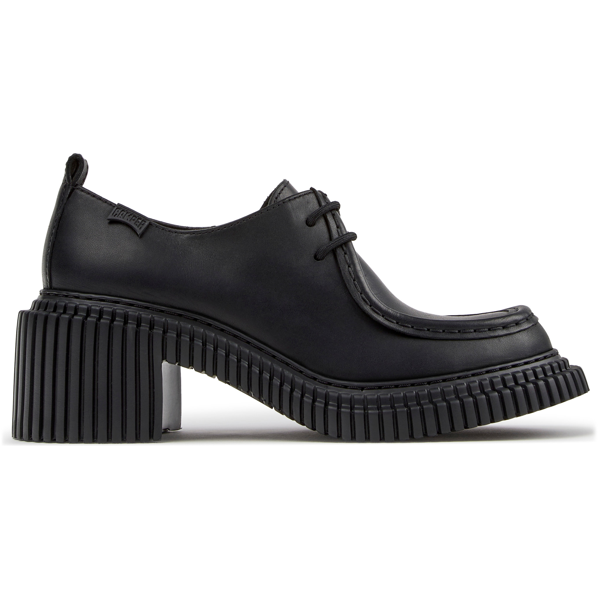 Zapatos de cordones - CAMPER Pix London - Negro - Piel lisa