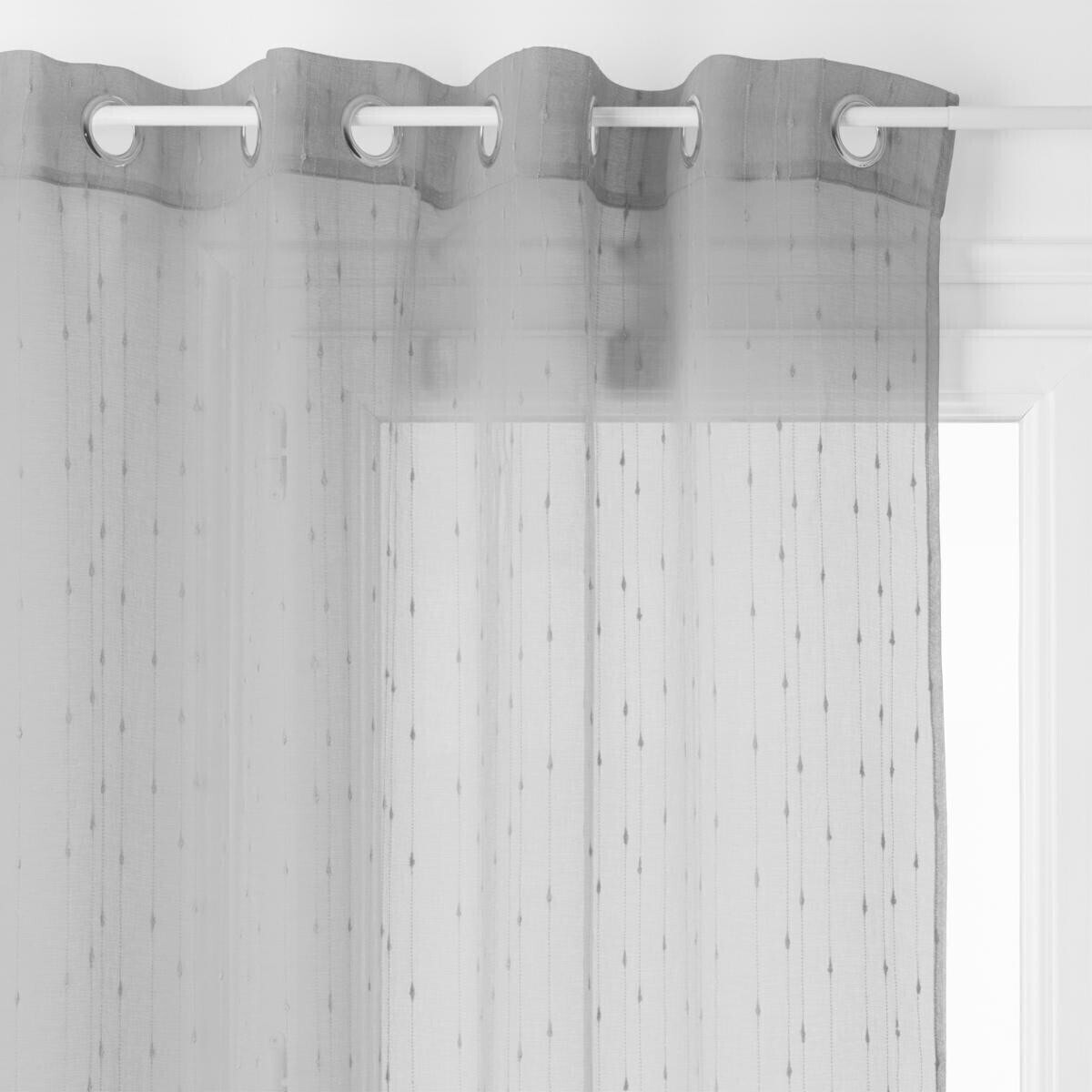 Voilage "Anissa" - gris - 140x240 cm