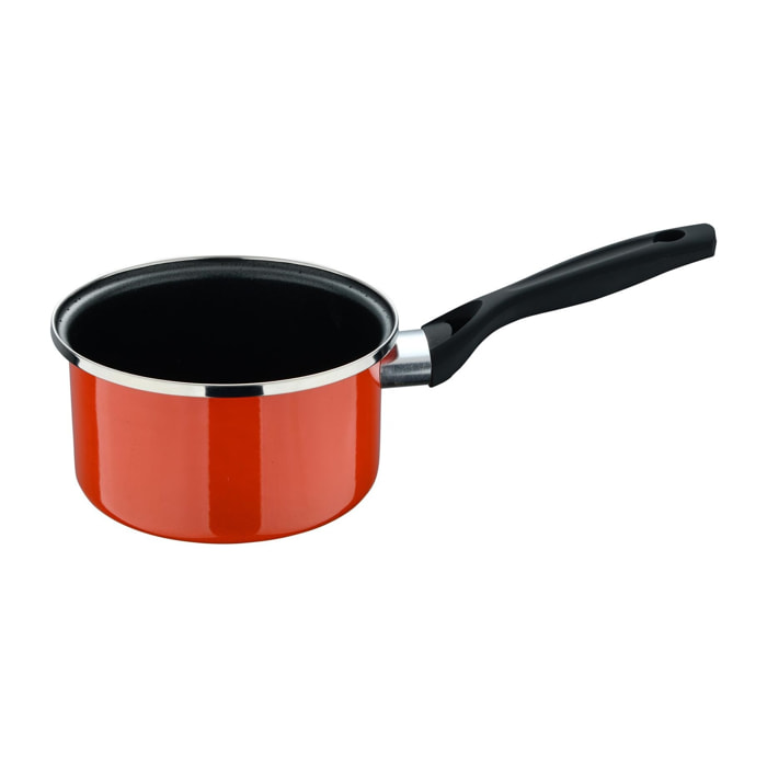 Cazo ø16 cm acero al carbono en color naranja, antiadherente y resistente expert valencia san ignacio