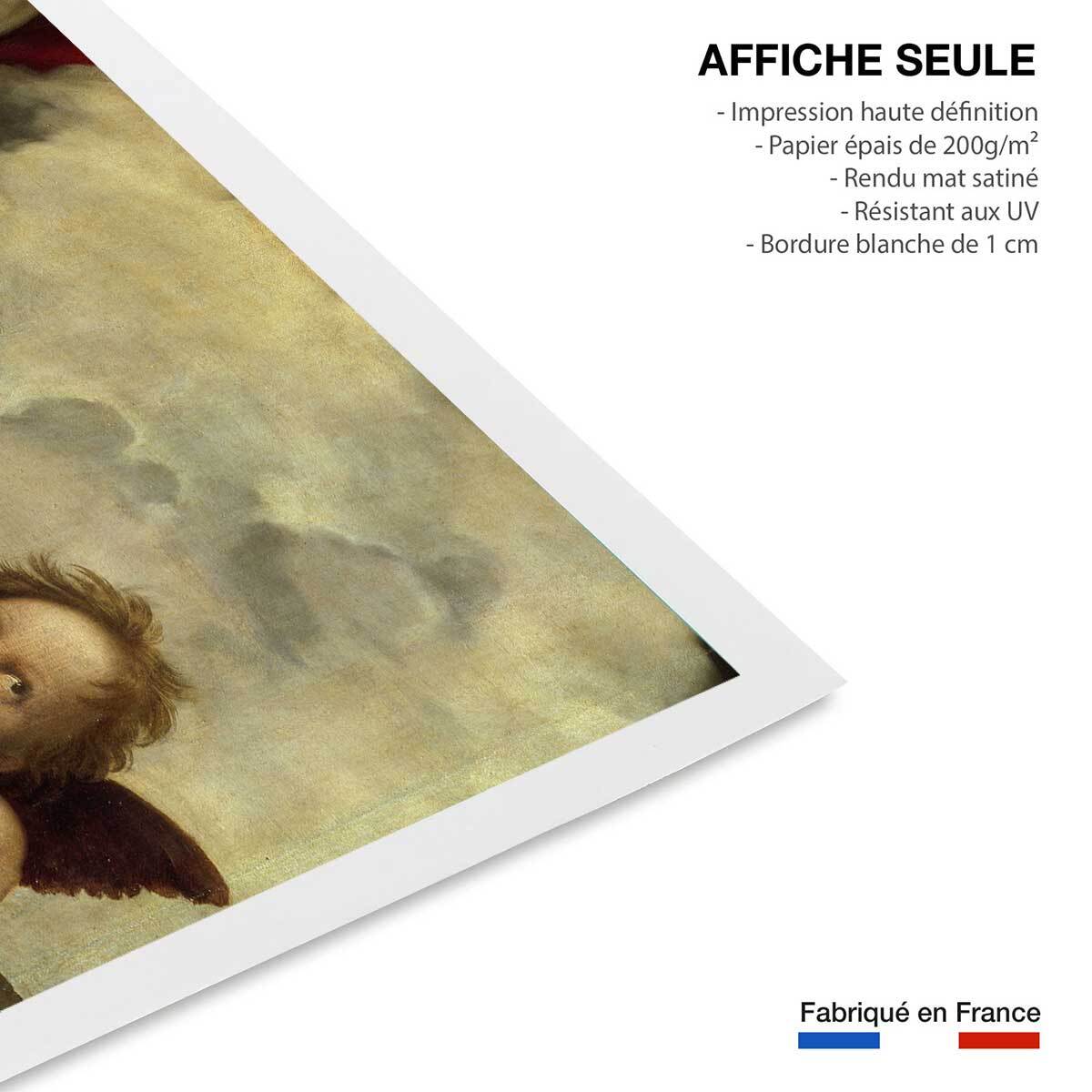 Poster Detail de la Chapelle Sixtine - Raphael Affiche seule