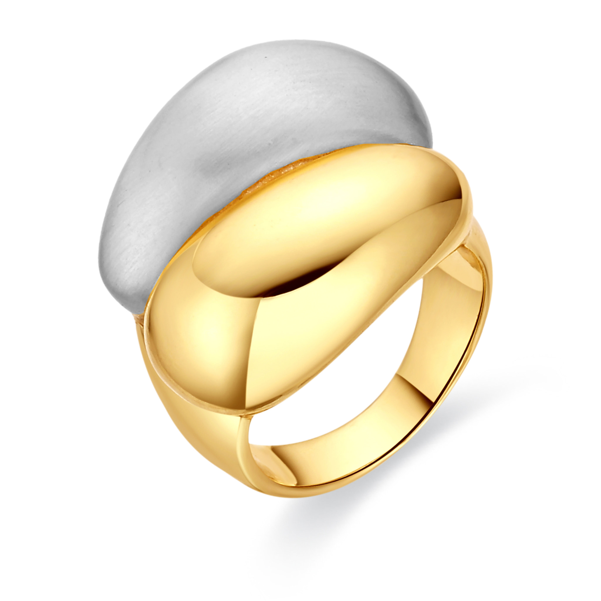 Anillo Oga acabado oro amarillo 18k